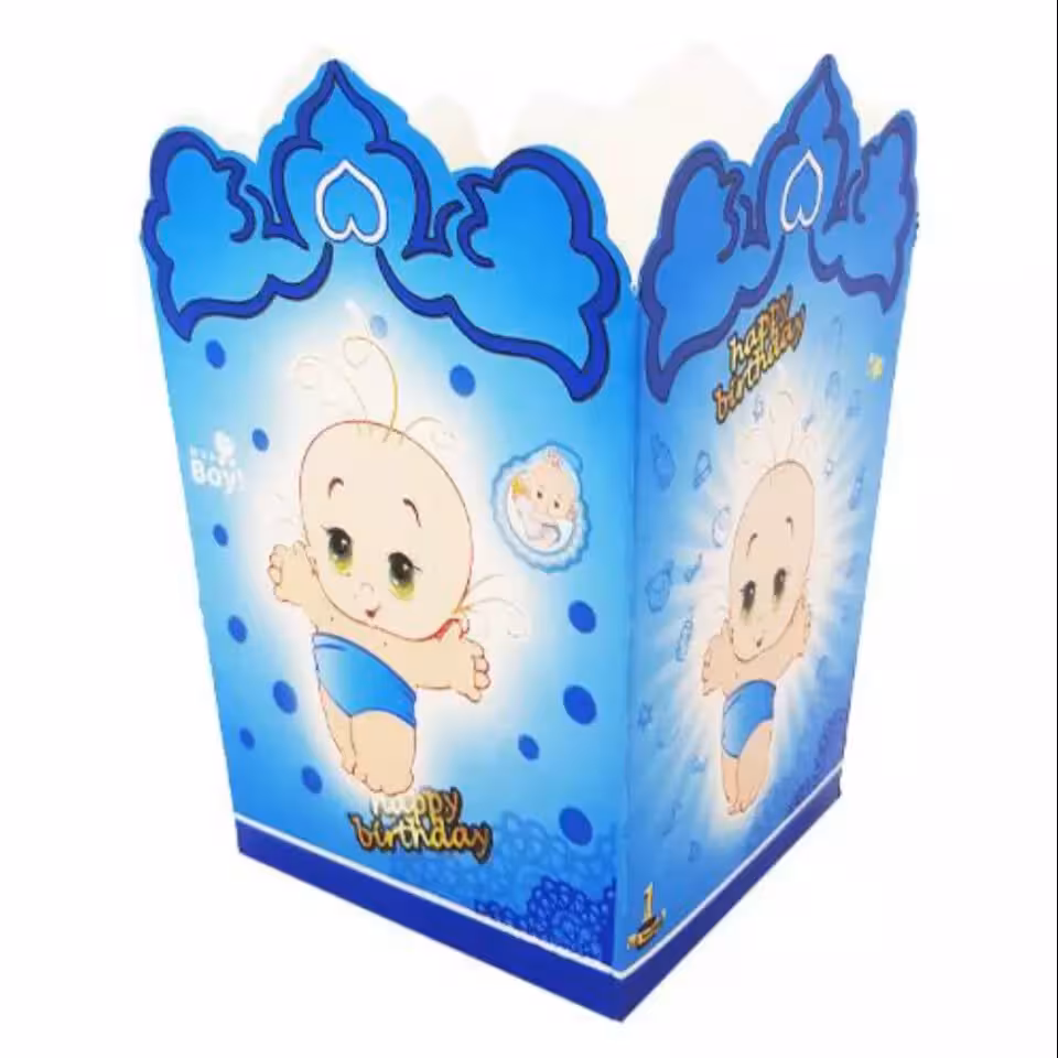 تم تولد ظرف پاپ کرن تم بی بی پسر (پک 9 عددی)