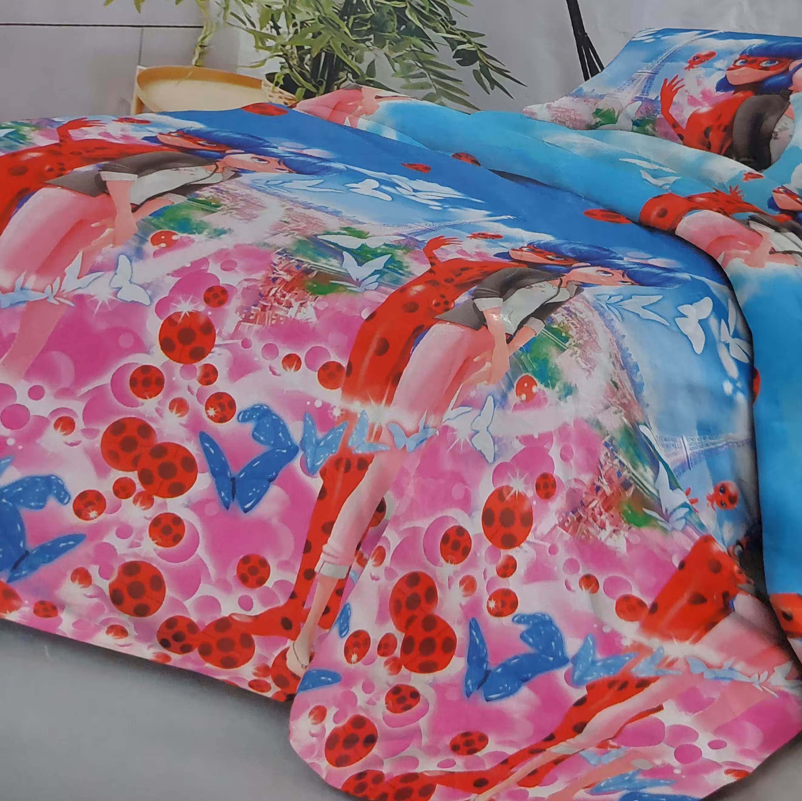 سرویس روتختی یه نفره 4تیکه اسپرت کارتونی طرح جدید زیبا ارسال رایگان 