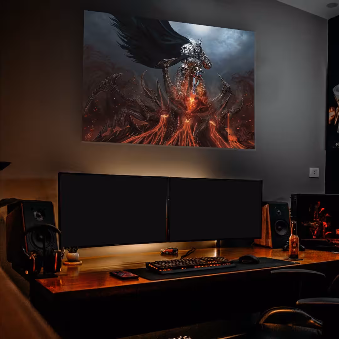 تابلو شاسی طرح شخصیت آرثاس لیچ کینگ سایز 30در40 براق