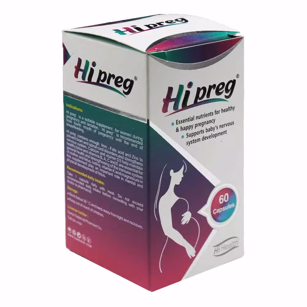 کپسول های پرگ (Hi preg) های هلث
