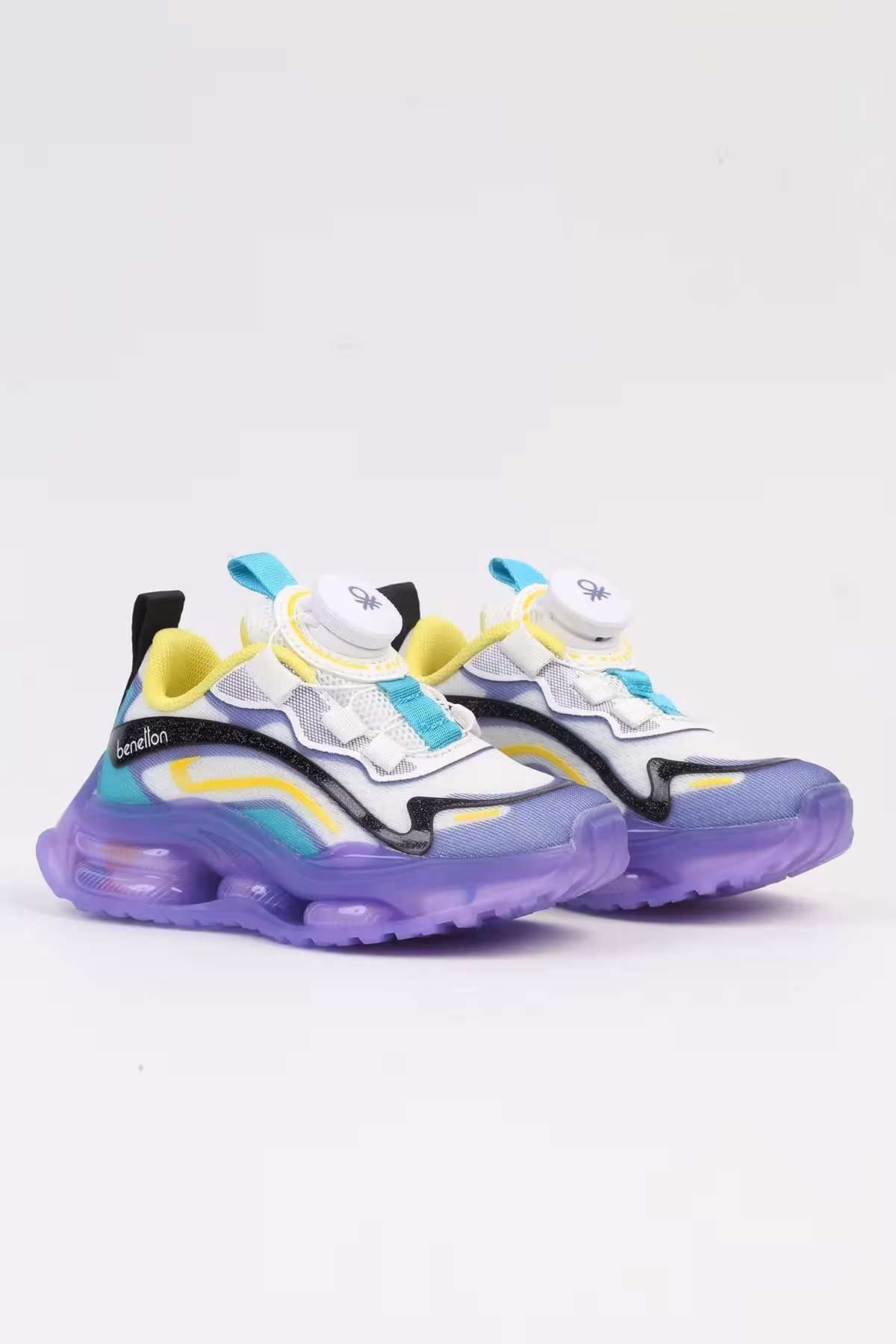 اسنیکر دخترانه و پسرانه بچگانه کفش ورزشی با مکانیسم توری کودک I. United Colors of Benetton