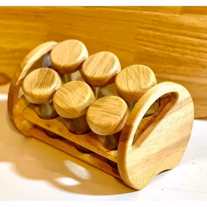 جا ادویه چوبی کج 6 تایی کد 99069 از برند لونا رابروود
