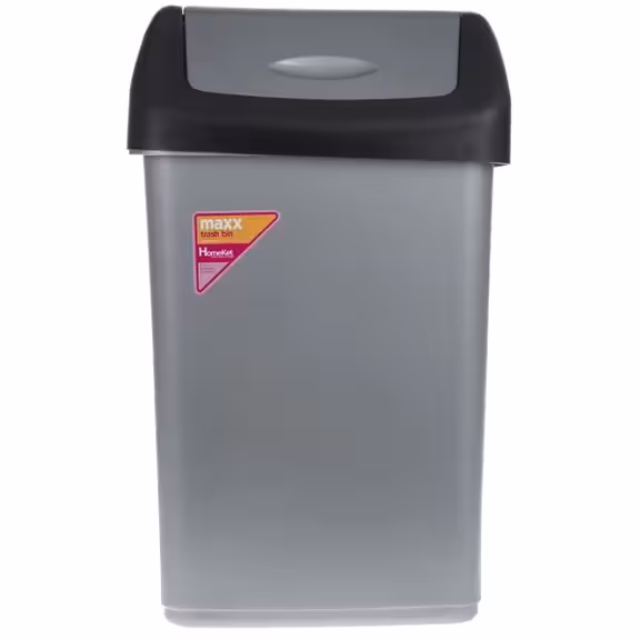 سطل بادبزنی 50 سانت نقره ای مشکی