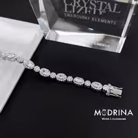 دستبند تنیسی کریستال سواروسکی Swarovski