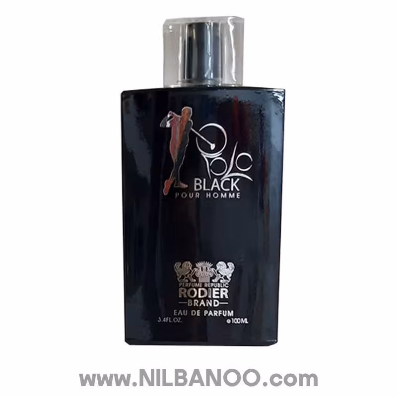 ادو پرفیوم مردانه رودیر مدل پولو بلک Polo Black حجم 100 میلی لیتر