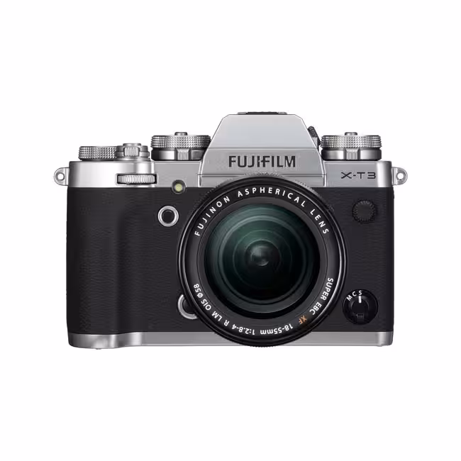 دوربين بدون آينه فوجي فيلم Fujifilm X-T3 18-55 میلی متر نقره ای