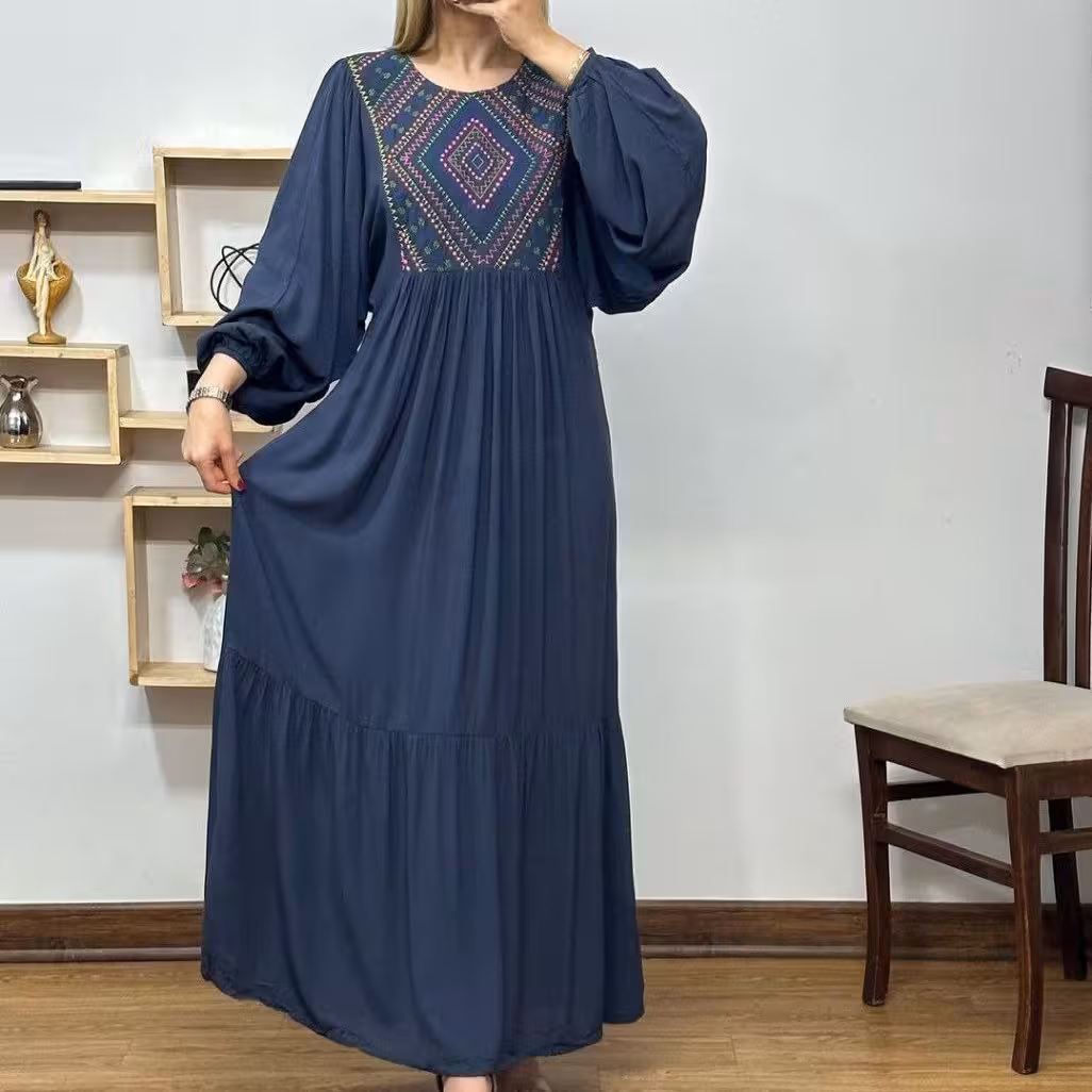 پیراهن مانتویی آستین کیمونو