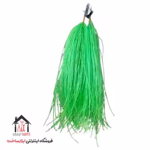 جارو شهرداری پلاستیکی با تسمه سبز