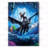 دفتر مشق کارتون چگونه اژدهای خود را تربیت کنیم