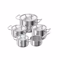 سرویس قابلمه 5 پارچه زولینگ مدل تویین کلاسیک مات ZWILLING TWIN Classic
