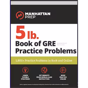 کتاب 5 lb Book of GRE Practice Problems