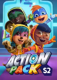 انیمیشن گروه هیجان آموزش زبان برای کودکان پلیر خانگی زبان انگلیسی Action Pack