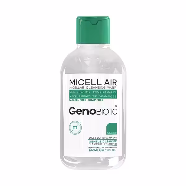 محلول پاک کننده آرایش پوست چرب و مختلط ژنوبایوتیک 240 میلیلیتر GenoBiotic