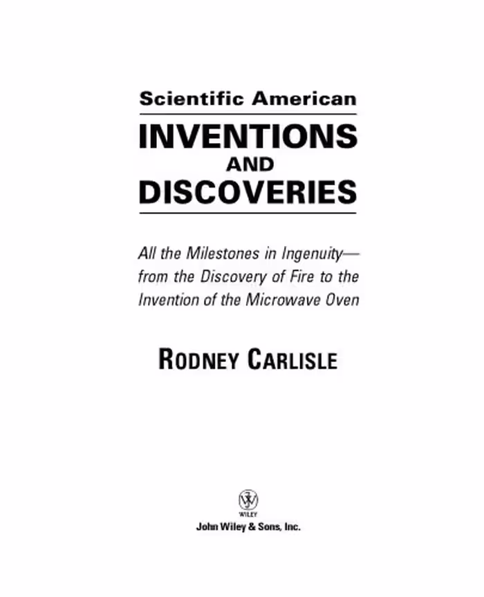 خرید و دانلود نسخه کامل کتاب Scientific American inventions and discoveries: all the milestones in ingenuity