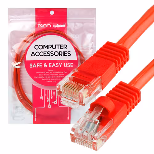کابل شبکه تسکو CATE 5 مدل TN C 610 CCF (1M)