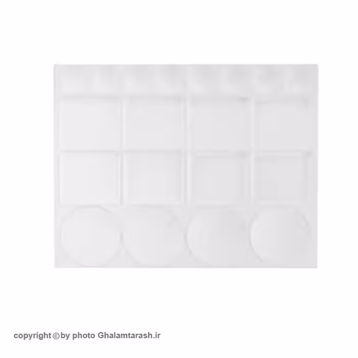 پالت رنگ و نقاشی 20 خانه گرد پلاستیکی