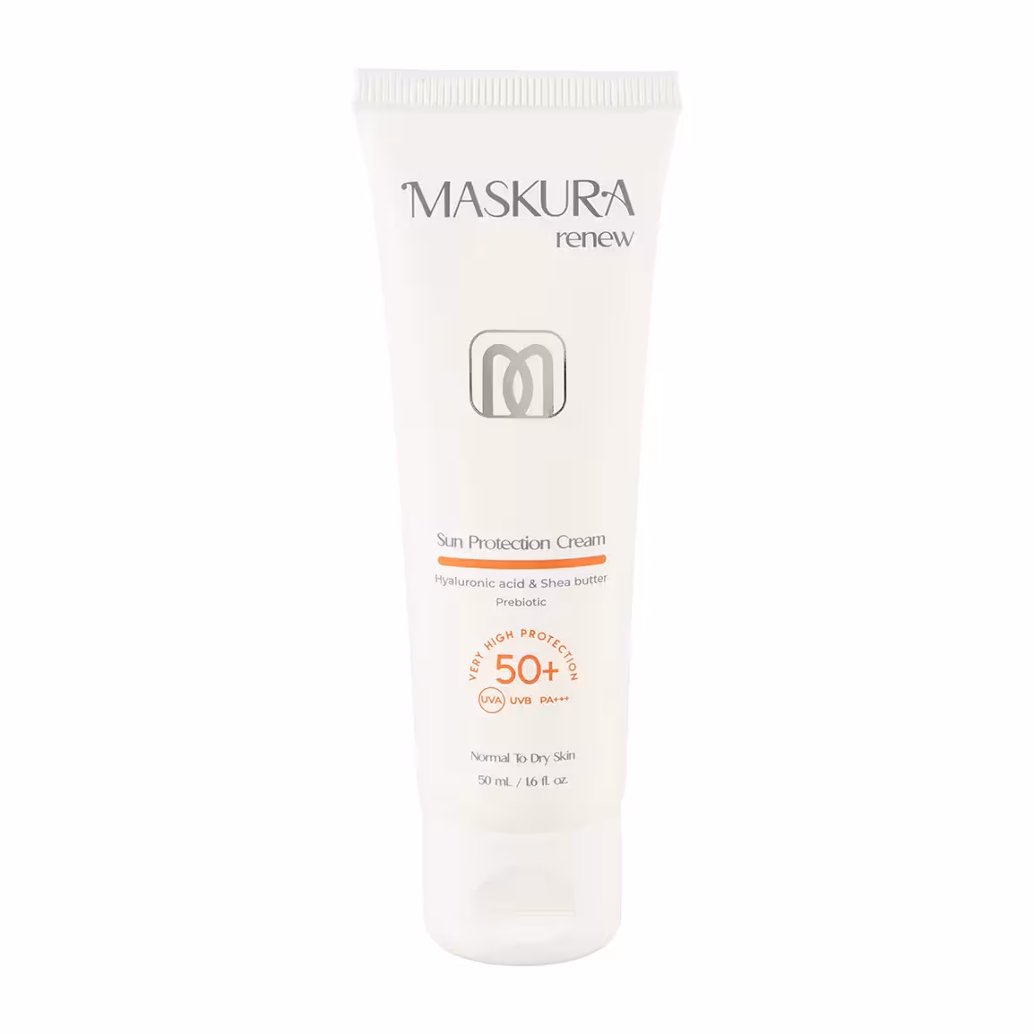 کرم ضد آفتاب بی رنگ SPF50 پوست خشک ماسکورا