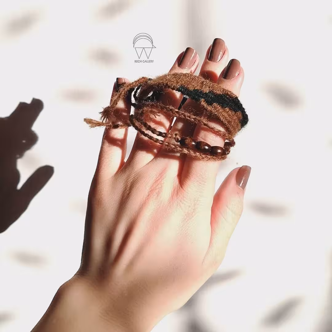 ست دستبند گلیمی دستبافت