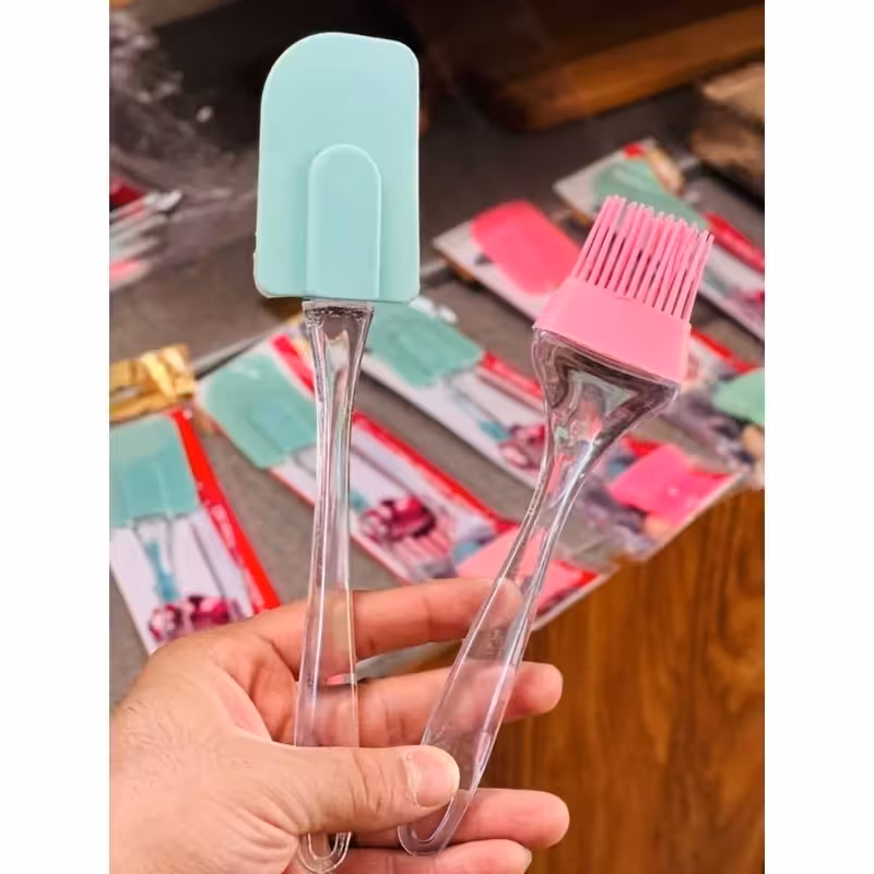 قلمو و لیسک بزرگ دسته شفاف | amazonchi