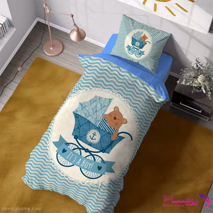 قیمت و خرید روتختی طرح نی نی خرسه یک نفره برند دکو کد Bd756