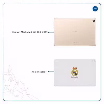 برچسب پوششی ماهوت مدل Real-Madrid مناسب برای تبلت هوآوی Mediapad M6 10.8 2019