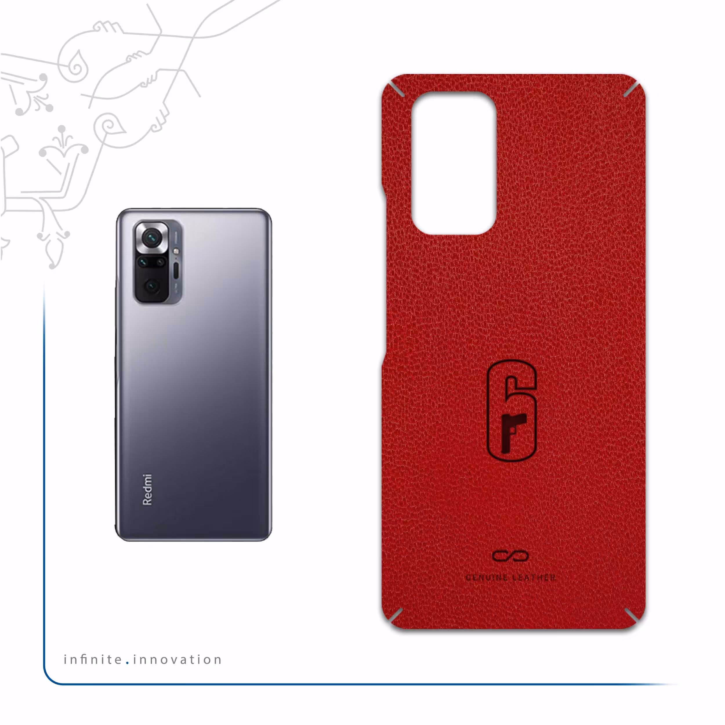 برچسب پوششی ماهوت مدل RL-RNBW_SX مناسب برای گوشی موبایل شیائومی Redmi Note 10 Pro Max