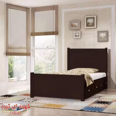 تخت خواب یک نفره کد SP001 سایز 90x200 سانتیمتر
