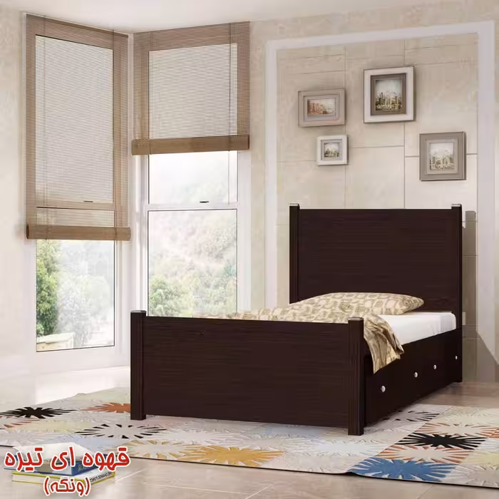 تخت خواب یک نفره کد SP001 سایز 90x200 سانتیمتر