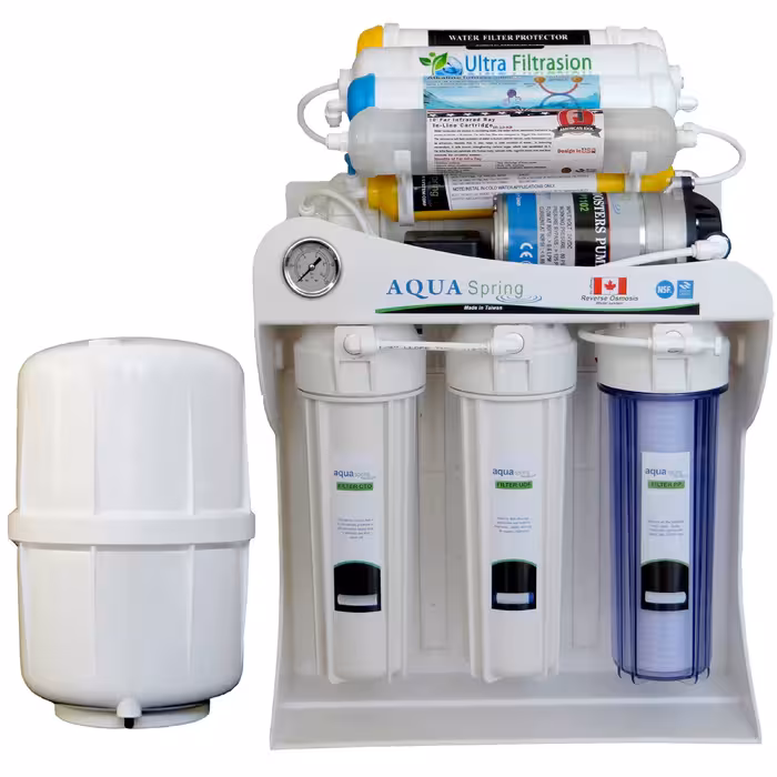 دستگاه تصفیه کننده آب آکوآ اسپرینگ مدل UF - SF4800 به همراه کیت نشتی گیر