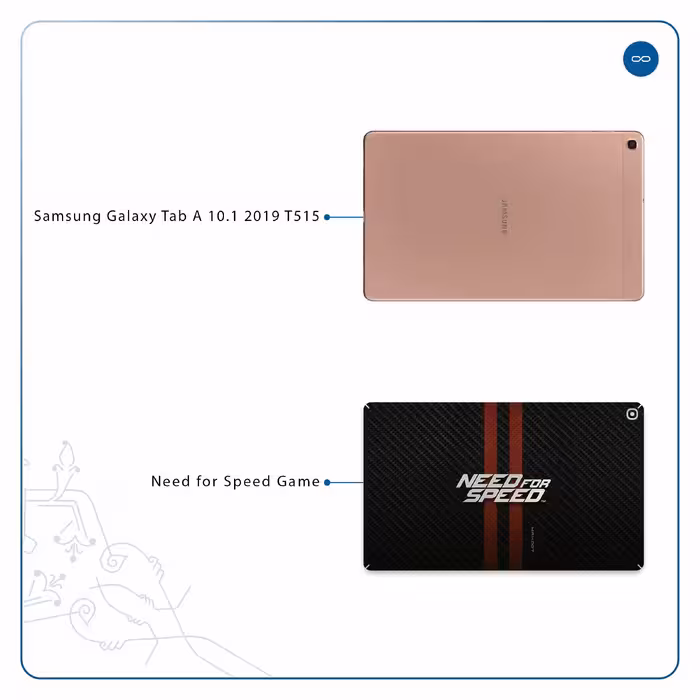 برچسب پوششی ماهوت مدل Need-for-Speed-Game مناسب برای تبلت سامسونگ Galaxy Tab A 10.1 2019 T515