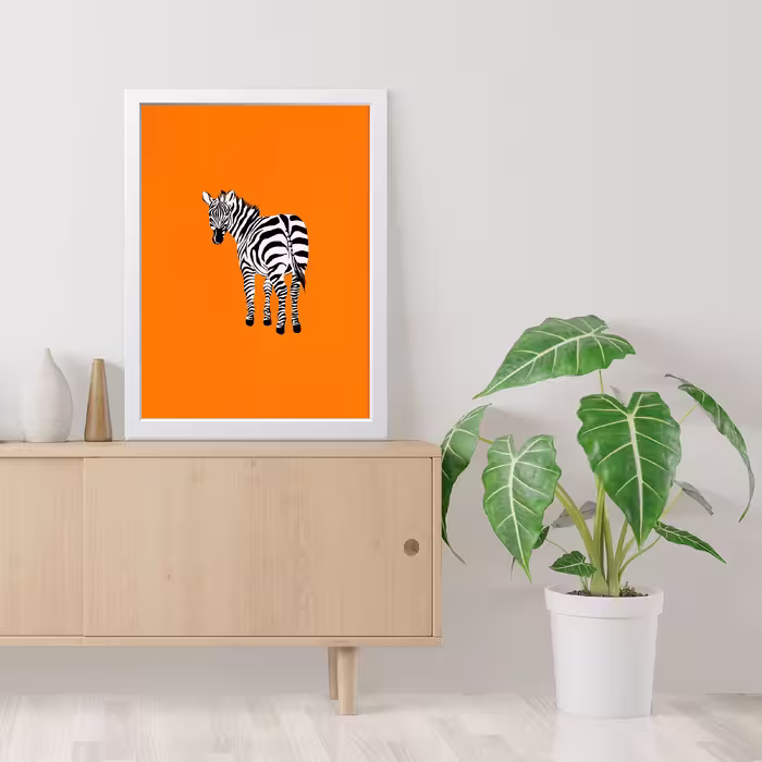 تابلو مدل مینیمال ZEBRA کدS2907-w