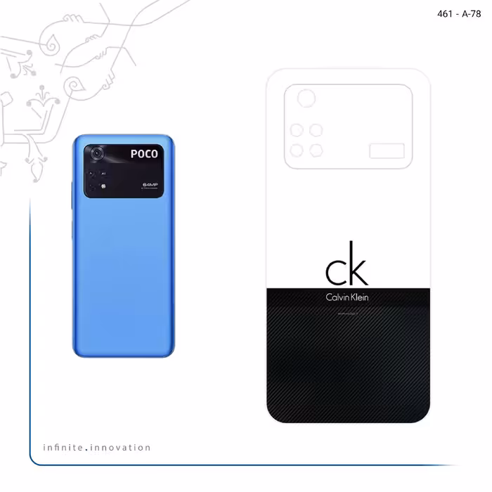 برچسب پوششی ماهوت مدل Calvin Klein مناسب برای گوشی موبایل شیائومی Poco M4 Pro 4G