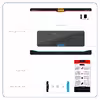 برچسب پوششی ماهوت مدل Black-Crocodile-Leather مناسب برای تبلت سونی Xperia Z2 Tablet LTE 2014