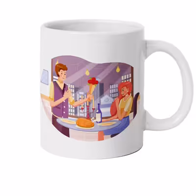 ماگ دارلی طرح عاشقانه مدل MG2192