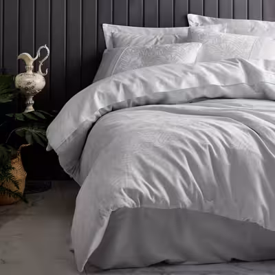 سرویس روتختی کاتن باکس مدل Jakarli Leaf Buz Mavi دو نفره 6 تکه