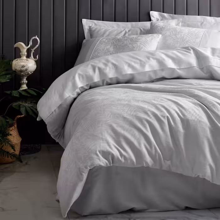 سرویس روتختی کاتن باکس مدل Jakarli Leaf Buz Mavi دو نفره 6 تکه