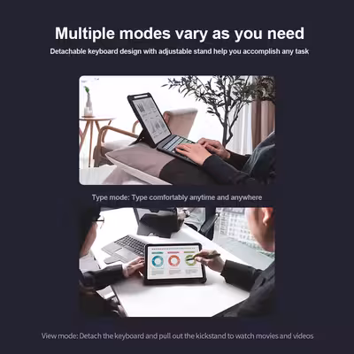 کیف کلاسوری کیبورد دار نیلکین مدل Bumper Combo Keyboard مناسب برای تبلت سامسونگ Galaxy Tab S8 Plus (S8 )/ S8 Plus 5G/ S7 FE/ S7 Plus