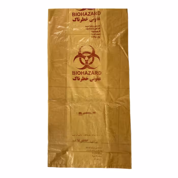 کیسه زباله مدل چاپدار طرح عفونی 60.70 بسته 30عددی