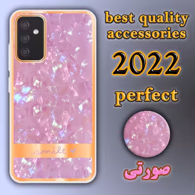کاور لاین کینگ مدل کریستال یخی مناسب برای گوشی موبایل سامسونگ Galaxy A13 5G به همراه پایه نگهدارنده