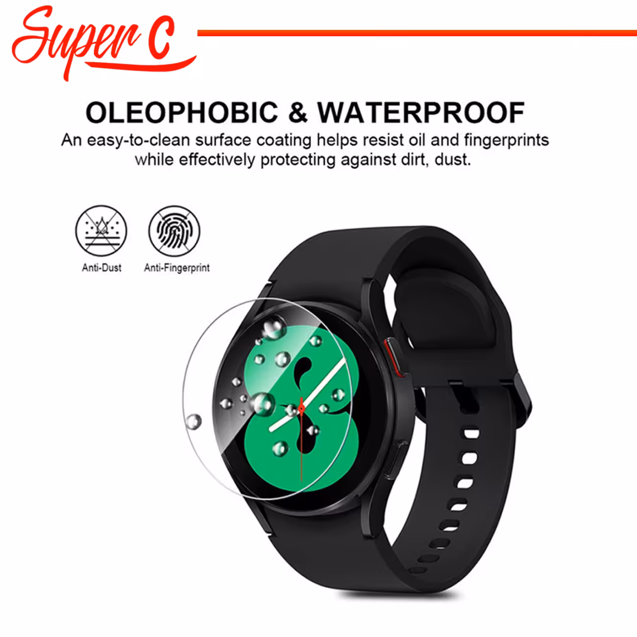 محافظ صفحه نمایش شیشه ای سوپرسی مدل SH-SC مناسب برای ساعت هوشمند شیائومی GTR 47mm