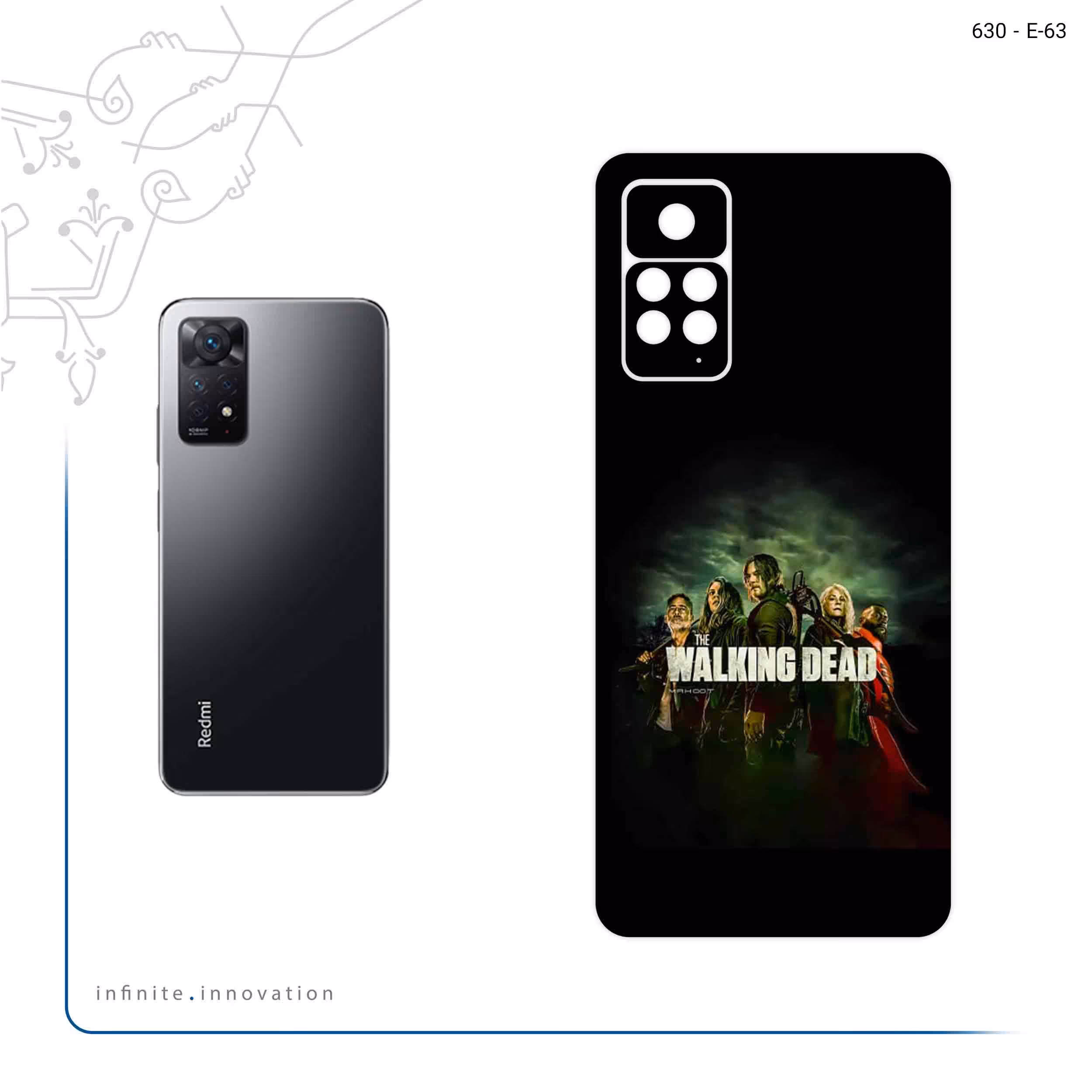 برچسب پوششی ماهوت مدل WALKING DEAD مناسب برای گوشی موبایل شیائومی Redmi Note 11 Pro