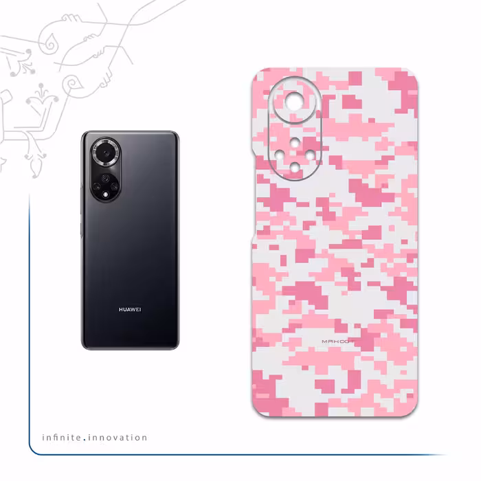 برچسب پوششی ماهوت مدل Army-Pink-pixel مناسب برای گوشی موبایل هوآوی Nova 9