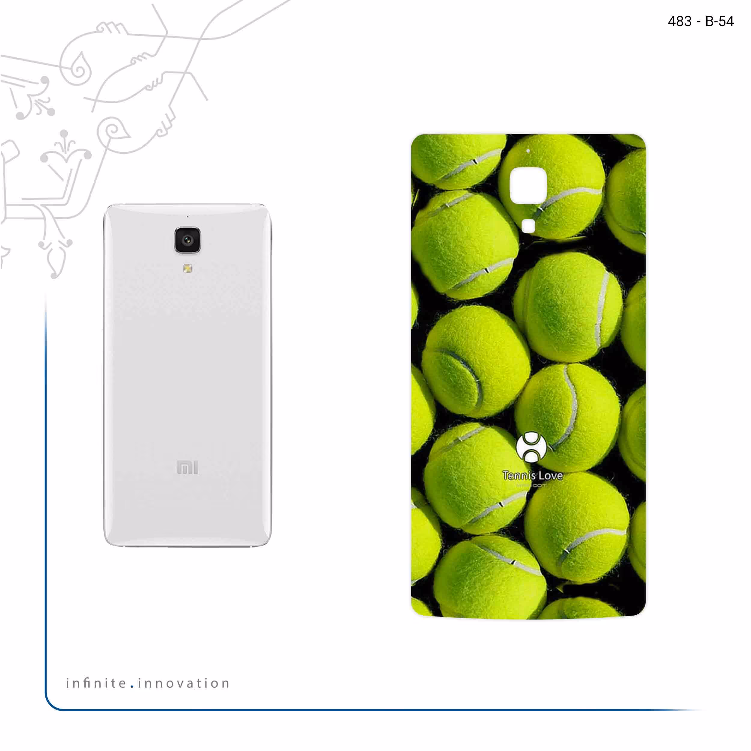 برچسب پوششی ماهوت مدل Tennis مناسب برای گوشی موبایل شیائومی Mi 4