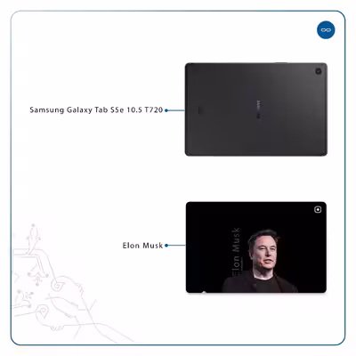 برچسب پوششی ماهوت مدل Elon Musk مناسب برای تبلت سامسونگ Galaxy Tab S5e 10.5 2019 T720