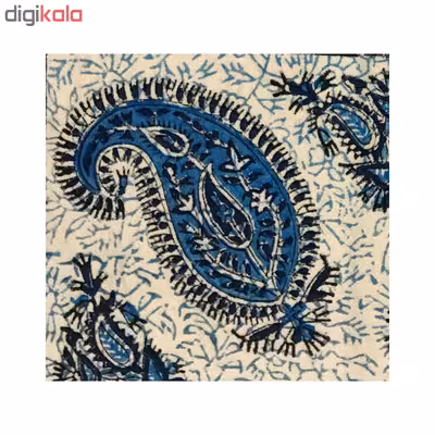 رومیزی قلمکار ممتاز اصفهان اثر عطريان طرح بته جقه مدل G78سایز 40*40 سانتی متر