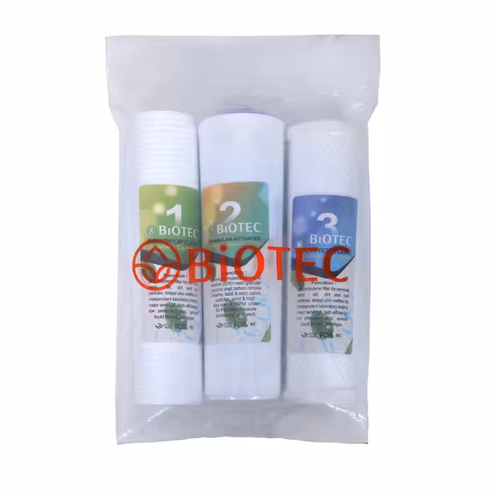 فیلتر دستگاه تصفیه آب خانگی بیوتک مدل  گیاهی بسته 3 عددی