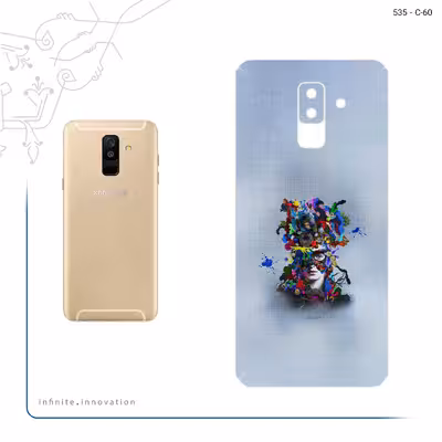 برچسب پوششی ماهوت مدل Collage of surreal Portrait of Women 4 مناسب برای گوشی موبایل سامسونگ Galaxy A6 Plus 2018