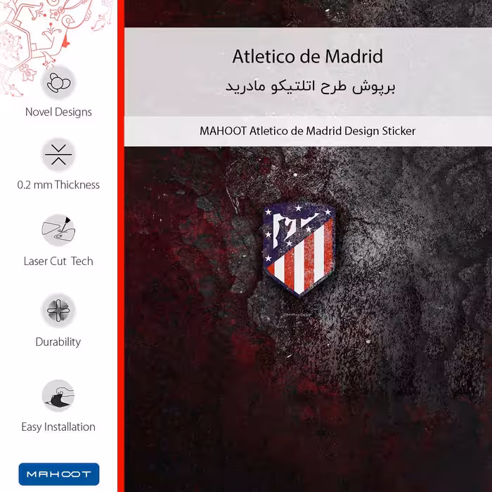 برچسب پوششی ماهوت مدل Atletico_de_Madrid مناسب برای گوشی موبایل آنر X9 5G