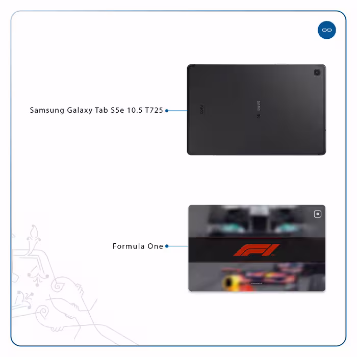 برچسب پوششی ماهوت مدل Formula One مناسب برای تبلت سامسونگ Galaxy Tab S5e 10.5 2019 T725