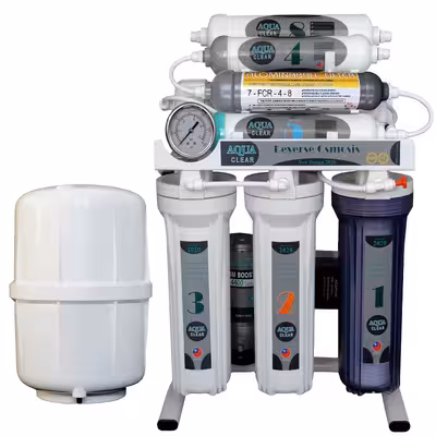 دستگاه تصفیه کننده آب آکوآ کلیر مدل GNG9 به همراه فیلتر تصفیه آب بسته 3 عددی  و کیت نشتی گیر